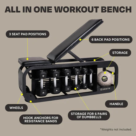 CENTR FUSION BENCH + ACCESSORIES (COMPLETE KIT)