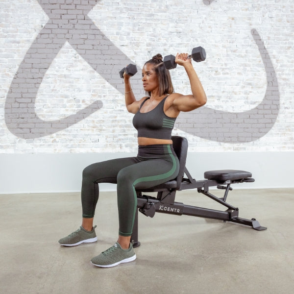CENTR MULTI-ADJUSTABLE FLAT, INCLINE, DECLINE WORKOUT BENCH