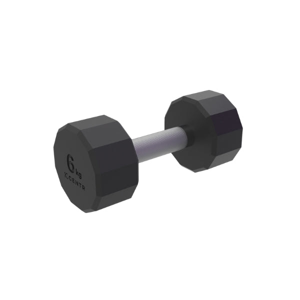 CENTR 12-SIDED DUMBBELL WEIGHT SET WITH RACK - 4 KG - 14 KG (PAIR)