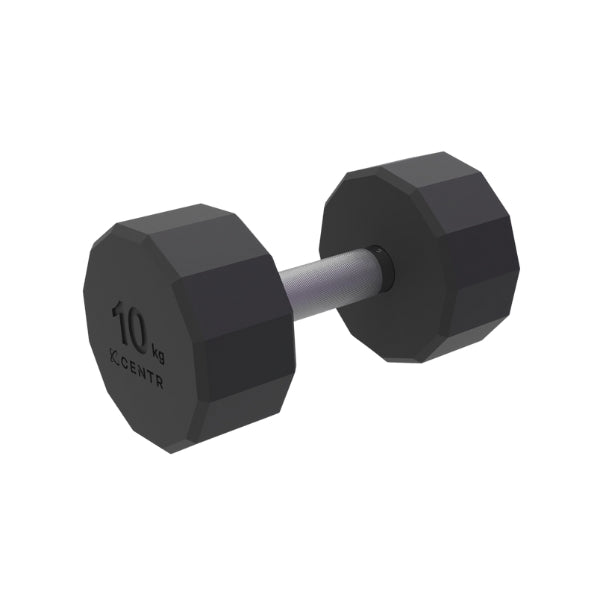 CENTR 12-SIDED DUMBBELL WEIGHT SET WITH RACK - 4 KG - 14 KG (PAIR)