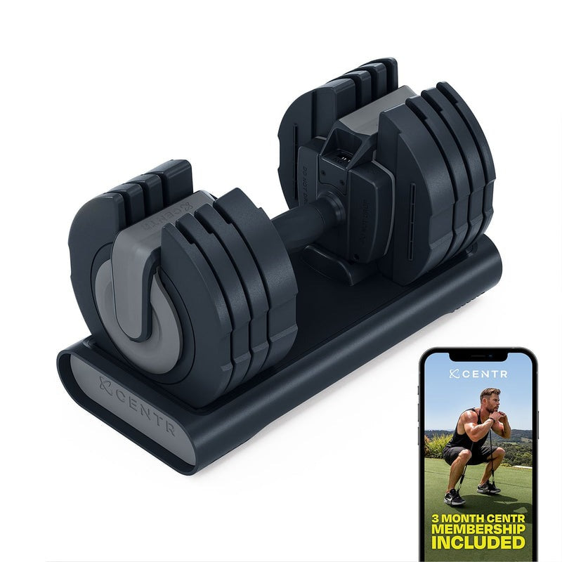 CENTR SMART STACK 50 ADJUSTABLE DUMBELL WEIGHT SET, 2 KG-22 KG (PAIR)