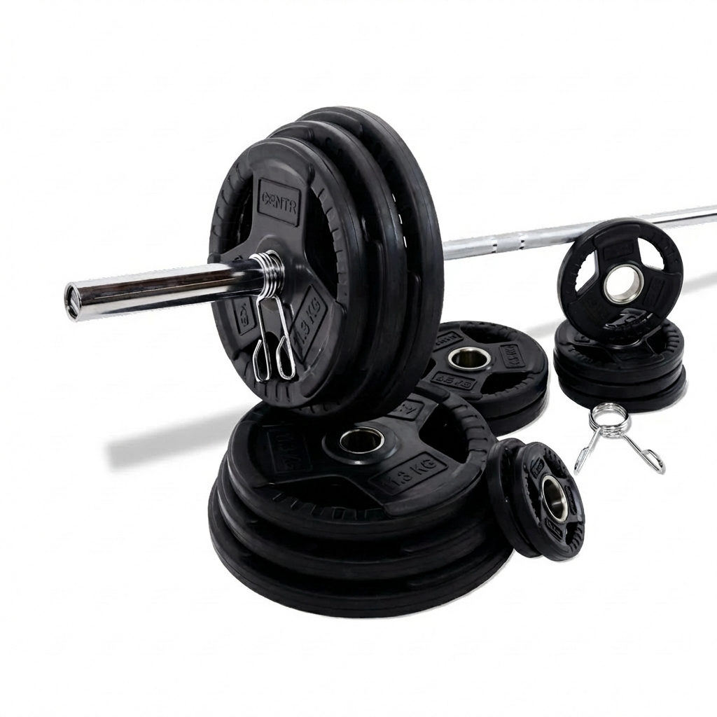 Centr 136 kg Olympic Weight Set with Bar